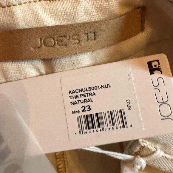 Joe's Petra High Rise Wide Leg Cargo Pants - Natural/Cream - 23 - Picture 9 of 12